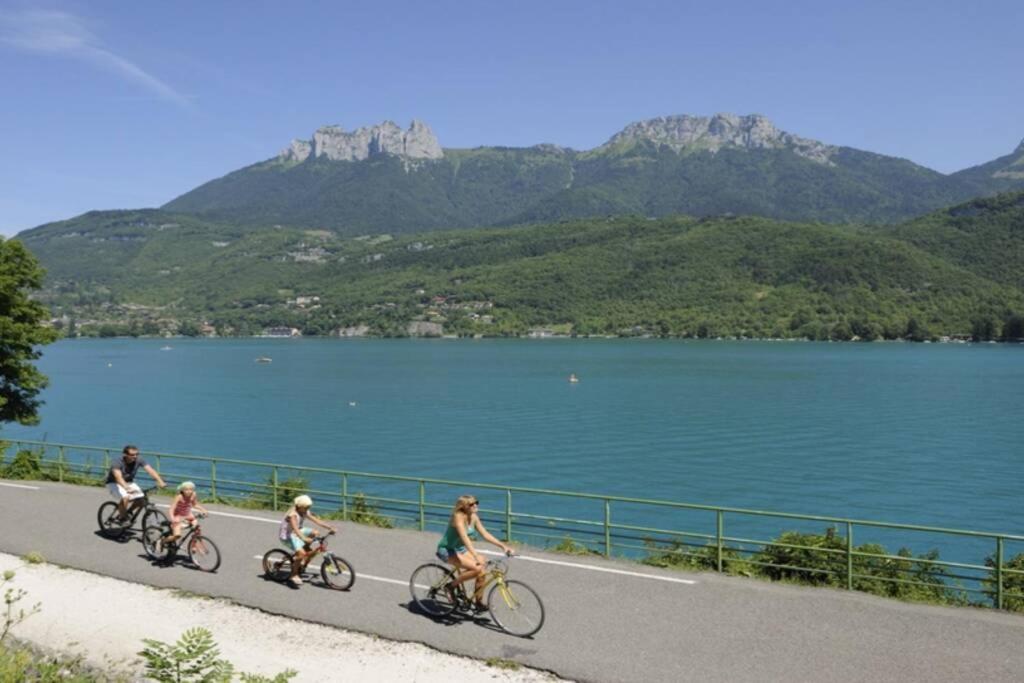 100M Lac Et Piste Cyclable Avec Parking Gratuit Apartment Sévrier Exterior photo